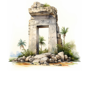 Ancient arch in the park